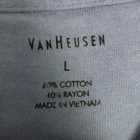 Light Blue Van Heusen Golf T Shirt - Picture 3 of 3